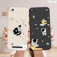 ราคา [ขอบสี่เหลี่ยม][ป้องกันกล้อง] เคส Xiaomi Redmi Note 5A / Y1 Lite พิมพ์ลายนักบินอวกาศน่ารัก (43263489002)