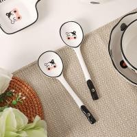 ราคา ชุดตะเกียบ ช้อน และส้อม สุดหล่อ ชุดจานชามลายการ์ตูนวัว ช้อนสตอเบอรี่ ตะเกียบ เซรามิกในครัวเรือน (28407969334)