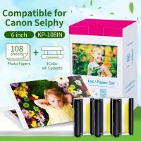ราคา [KP-108IN] Ink Cassette Photo Paper Set เข้ากันได้กับเครื่องพิมพ์ภาพ Canon Selphy CP910 KP-36IN (43319213263)