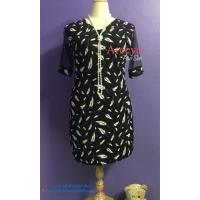 ราคา เดรสผ้าไฮเวฟลายขนนก สาวอวบ (157661605)