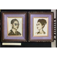 ราคา กรอบรูปไม้แป้ง ภาพถ่ายเก่า ไซด์ใหญ่ “ในหลวงและพระราชินี” (10997806188)