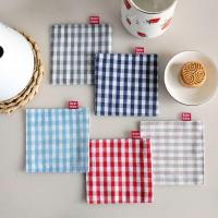 ราคา ผ้ารองแก้ว ลายสก๊อต สไตล์ญี่ปุ่น มีสามสีให้เลือก ผ้า Gingham สำหรับวางรองแก้วน้ำ (7838297064)