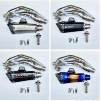 ราคา คอท่อ งานแสตนเลส สำหรับ Exciter 150 พร้อมปลายท่อ Akapovic Shorty มีหู งานดีมาก (27034989050)