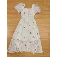 ราคา เดรสออกงานสีขาวลายผึ้งงานป้าย (19676569455)