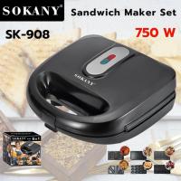 ราคา เครื่องทำแซนวิน SET 3in1/6in1 ทำวาฟเฟิล ทำอาหารเช้า ทำแซนวิช ทำคุกกี้ได้ รังสรรได้หลากหลายเมนู (28084715826)