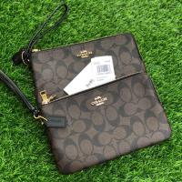 ราคา พร้อมส่งของแท้ COACH F16109 DOUBLE ZIP WALLET IN SIGNATURE COATED CANVAS (6305623505)