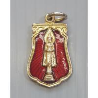 ราคา เหรียญ หลวงพ่อบ้านแหลม วัดเพชรสมุทรฯ รุ่นพระเทพเสด็จ ปี 2525 กะไหล่ทองลงยา (ขนาดเล็ก 2.2 x1.4 ซม.) (24540331656)