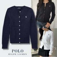 ราคา ☀️ลดเหลือ2384฿กดเก็บโค้ดลด20%☀️ Polo Ralph Lauren Girls' mini-cable cotton Cardigan (ของแท้)size XL girl (1729567761)