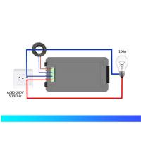 ราคา ทดสอบไฟ [ 6 in 1 ] PZEM 022 AC 100A 6 in 1 Watt meter 80-260VAC มิเตอร์วัดไฟ กระแสสลับ เลือก CT ได้ Open CT / Close CT (27056658343)