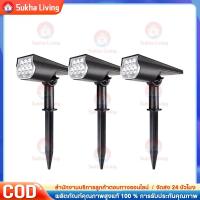 ราคา ไฟปักสนามโซล่าเซลล์ ไฟสวนโซล่าเซลล์ สปอตไลท์โซล่าเซลล์ สปอตไลท์ led โคมไฟสนาม 1โคมไฟมี7สี (41650808067)