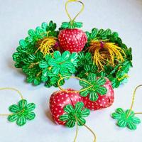 ราคา ใบสตอเบอรี่ เลื่อมใบร้อยดิ้น ใบสตอเบอรี่สำเร็จ งานใบเหรียญโปรยทาน (100 ชิ้น) พร้อมส่ง ส่งฟรี (24191782266)