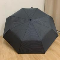 ราคา ร่มญี่ปุ่นมือสอง ร่มพับ 3 ตอน สีดำ ลายตาราง(ไม่มีปลอกร่ม) (27153637147)