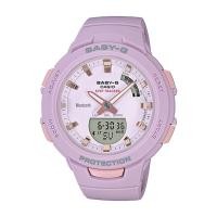 ราคา Casio Baby-G นาฬิกาข้อมือผู้หญิง สายเรซิ่น รุ่น BSA-B100,BSA-B100-4A2 - สีชมพู (1523780386)