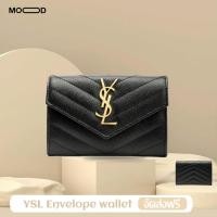 ราคา แซงต์โลร็องต์ Yves Saint Laurent Envelope Wallet YSL Wallet/YSL Women's Caviar Wallet/YSL Card Holder 414404 (45601049844)