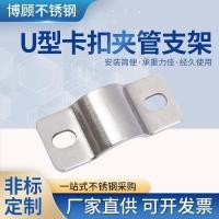 ราคา สแตนเลสท่อหนีบท่อหนีบม้าขี่บัตรท่อยึดท่อจับมือคอหนีบท่อน้ําหนีบ ยู-รูปท่อหนีบห่วงอาน (56751987864)