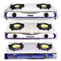 ราคา (คละยี่ห้อ) Serrano/ Misawa / Protech / Kashiwa เตาแก๊สหัวคู่หัวทองเหลือง รุ่น K-2000 / K-2100 เตาแก๊ส 2 หัว gas cooker (18739022132)