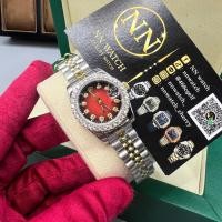 ราคา นาฬิกาข้อมือ RL 28mm red coral fully diamond สีเฮงใส่แล้วปังรวย (42467899993)