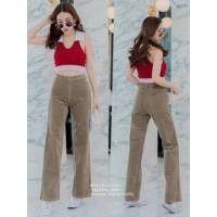 ราคา กางเกงขายาวทรงกระบอกผ้าลูกฟูก (3079807320)