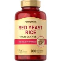 ราคา Red Yeast Rice 600 mg. Policosanol 10 mg. (180แคปซูล) ข้าวยีสต์แดง โพลิโคซานอล (24630523879)
