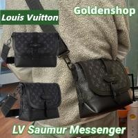 ราคา หลุยส์วิตตอง Louis Vuitton Saumur Messenger Bagกระเป๋าแมสเซนเจอร์ LV จริง สินค้าขายร้อน (29776977138)