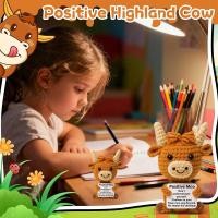 ราคา Highland Cow Knitted Doll Cute Alpaca-Like Plush Toy Soft Stuffed Animal Gift (52451372214)