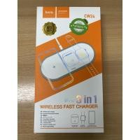 ราคา 3 in 1 Wireless Charger แท่นชาร์จไร้สาย HOCO CW24 ชาร์จ iPhone , AirPods Pro , Apple Watch ใหม่กว่า CW21 (5847638702)