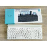 ราคา Bluetooth Keyboard คีย์บอร์ดบลูทูธ Oker ik6650 มีช่องสำหรับวาง Smartphone Tablet (7642943804)
