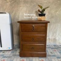 ราคา ตู้ไม้สักแท้ ตู้ข้างเตียง ตู้หัวเตียง ไม้สักแก่คุณภาพดี (13410421120)