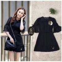 ราคา เดรสงานป้าย 8Studiobrand แขนกระดิ่ง ปักคริสตัลรูปผึ้ง ไซส์M ขายขาดทุน (4217674307)