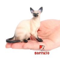 ราคา Buffato โมเดลสัตว์ Cat แมว แมวไทย วิเชียรมาศ นั่ง เทาดำ ขนาด 8.00 CM (จากหาดใหญ่) (48601474288)