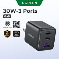 ราคา UGREEN หัวชาร์จ Nexode ชาร์จเร็ว 20W/30W GaN USB-C*2/USB-A Fast Charger USB-C 3 พอร์ต Power Adapter สําหรับ iPhone 17 iPhone 16 Pro Max/15/14/13 (41754385275)