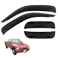 ราคา กันสาด ไมตี้ เอ็ก กันสาดฝน 2ประตู+ช่องแคป สีดำเข้ม สำหรับ Toyota Mighty X ปี 1992-1997 (4459621049)