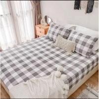 ราคา ผ้าปูที่นอนโฮมเมด ขนาด 90 x 200 ลายเกาหลี ผ้าปูที่นอนสวยสีเทา (29214422997)