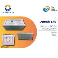ราคา แบตเตอรี่ Deep Cycle Gel 200Ah 12V LVTOPSUN ***รบกวนสั่ง คำสั่งซื้อละ 1 ลูก ขอบคุณค่ะ*** (17216207688)