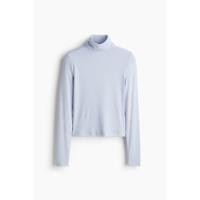 ราคา H&M(เอชแอนด์เอ็ม) เสื้อคอเต่าริ้ว Women Ribbed polo-neck top 1300926_1 (40872335916)