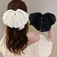 ราคา Star Dot Gauze Bow Spring Clip Top Clip กิ๊บติดผม เครื่องประดับผม (28680503693)