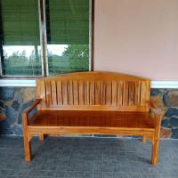 ราคา ขายดี มีของแถม-โซฟาไม้ แหย่งไม้จริง ม้านั่งไม้สัก ม้านั่งยาว เก้าอี้นั่งยาว150ซม. ม้านั่งมีพนักพิง เก้าอี้พิงยาว แข็งแรง (19722719245)