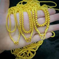 ราคา สร้อยคอเศษทองหุ้มลายผ่าหวายทรายเนื้อทองสวย1-2-3บฟรีกล่องฟรีตะขอ (28168501044)