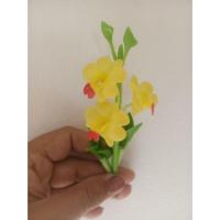 ราคา ดอกกล้วยไม้สีเหลืองปลายลวดดินปั้น (3936793431)