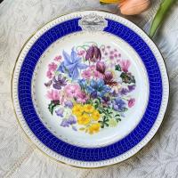 ราคา *มีตำหนิจี๊ดเดียว* จานโชว์ 1991 Royal Worcester "Alpine Glory" Fine Bone China Made in England จานสวย จานอังกฤษ จาน (17943042628)