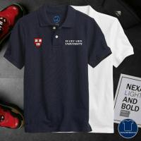 ราคา HARVARD UNIVERSITY POLO T-SHIRT WITH PREMIUM QUALITY MATERIAL (50902904597)