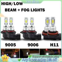 ราคา 6X Combo LED ไฟหน้าหลอดไฟไฟตัดหมอกสําหรับ H11 9006 9005 HID (41551948688)