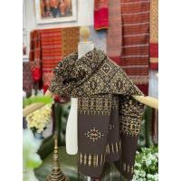 ราคา ผ้าคลุมไหล่ ไหมแพรวา ขนาด ผ้ากว้าง 50ซม.xยาว 2.60เมตร โทนสีน้ำตาล รหัส Z-BM-0816671819 (29058118035)