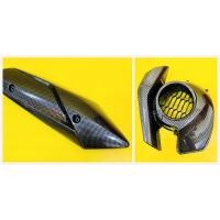 ราคา ฝาครอบใบพัด+กันร้อนท่อ Mio125iGT ,Fino125i เซตเคฟล่าดำ อย่างดี(SK) กันร้อนท่อ+ฝาครอบใบพัด (20900211567)