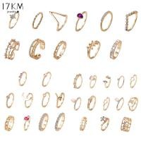 ราคา ชุดเครื่องประดับแหวนทองปรับได้สไตล์เกาหลี 17 กม . (6376053486)