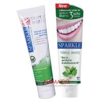 ราคา สปาร์คเคิลยาสีฟันทริปเปิ้ลไวท์ 100กรัม Sparkle toothpaste Triple white 100g (2184123421)