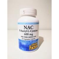 ราคา Natural Factors NAC N-Acetyl-L-Cysteine 600 mg./60 Capsules (4869338440)