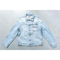 ราคา [DEFECT] Tommy Epic Wash แจ็คเก็ตยีนส์ผ้าฟอก Nudie ของแท้ 100% (19736504726)