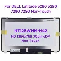 ราคา 12.5นิ้วหน้าจอ LCD แล็ปท็อป NT125WHM-N42 B125XTN01.0 HW4A สำหรับ Dell Latitude 5280 5290 7280 7290 02 HY74 Non-Touch HD1366x768 30Pins EDP (24936353533)