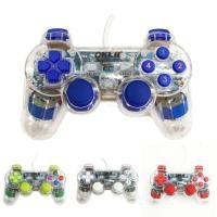 ราคา Oker 2 Shocks joystick จอยเกมส์สำหรับคอม รุ่น U-707 (สีน้ำเงิน/ใส) (44004139034)